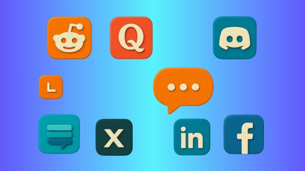 Top social media discussion forums and networking platforms